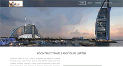 Desktop Screenshot of boomtrusttravels.com